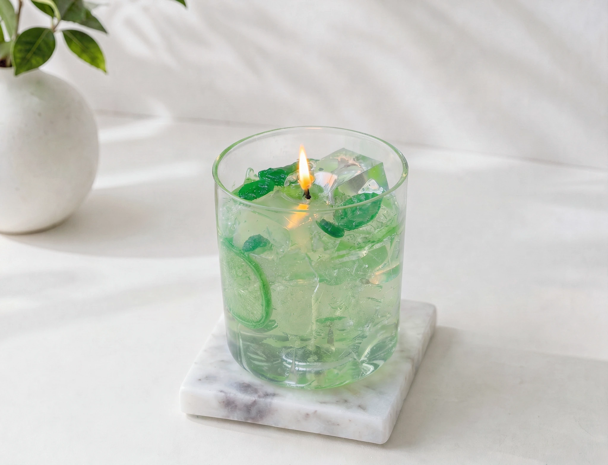 Coleção Happy Hour — velas inspiradas em drinks, mojito e strawberry spritz